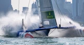 Fantastische Aufnahme vom Rolex United States Sail Grand Prix in Chicago.