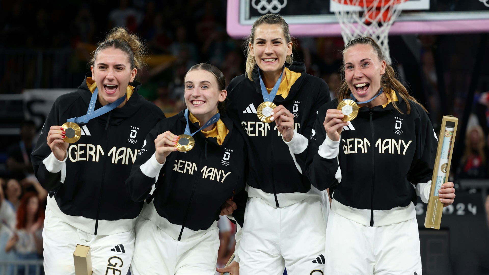 Die deutschen 3x3-Basketballerinnen wurden erneut geehrt