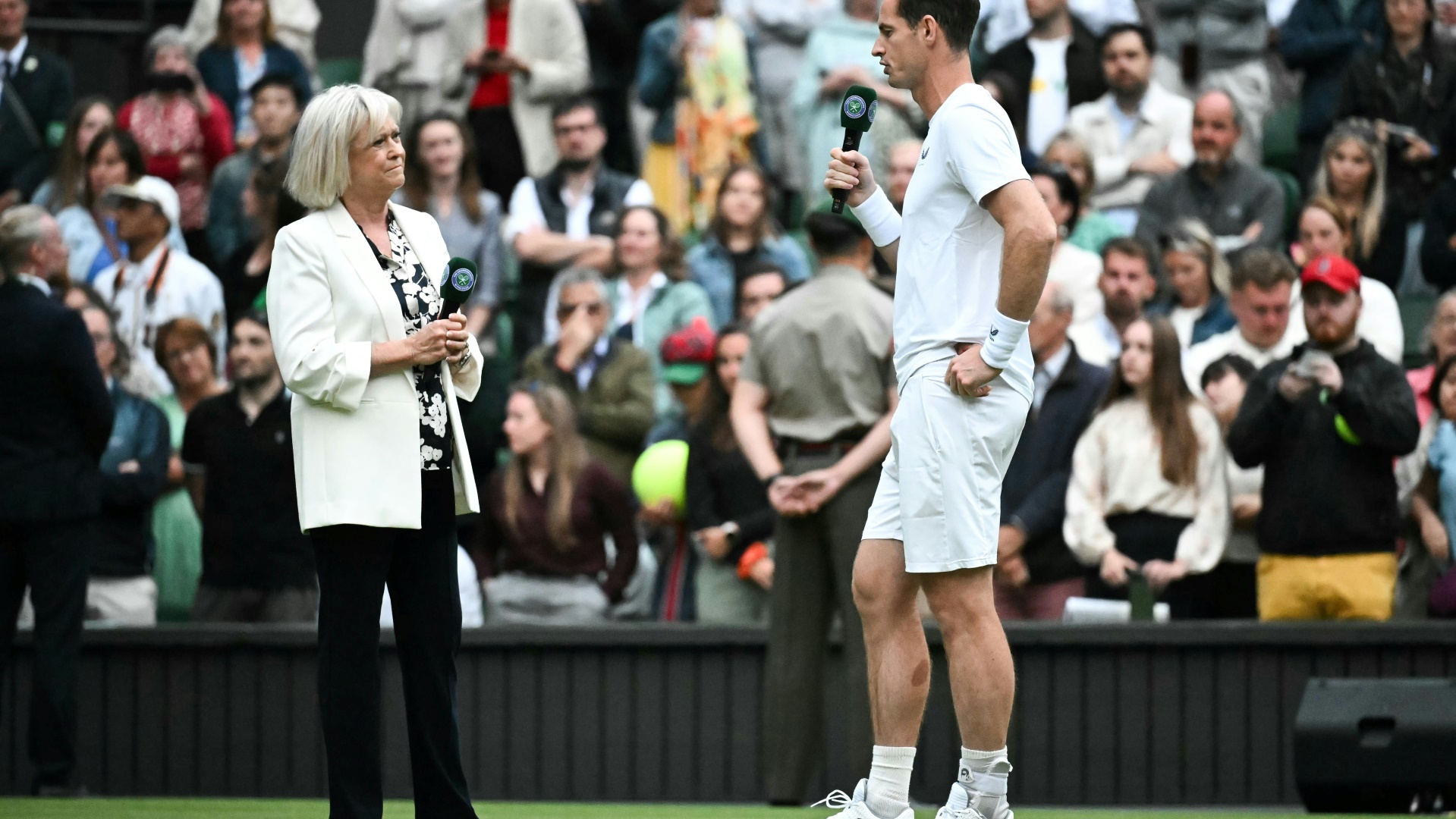 Andy Murray bei seinem Abschiedsinterview