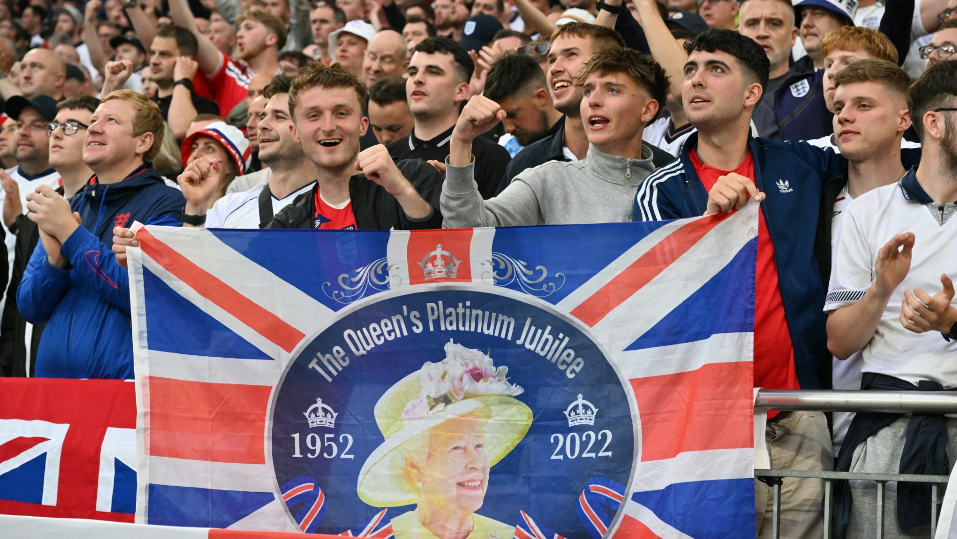 Englische Fans in der Schalker Arena