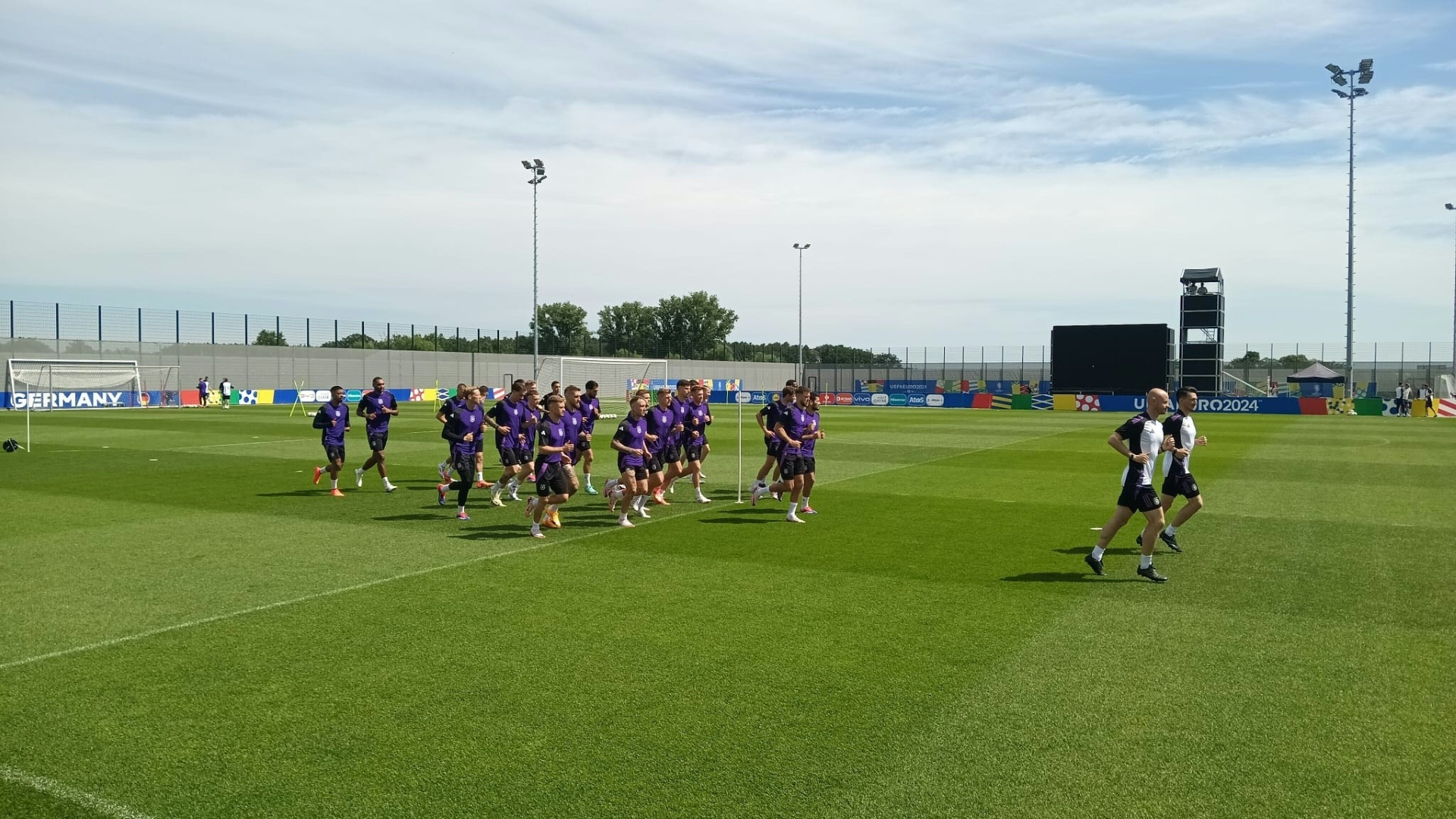 Szene vom Abschlusstraining am Dienstag