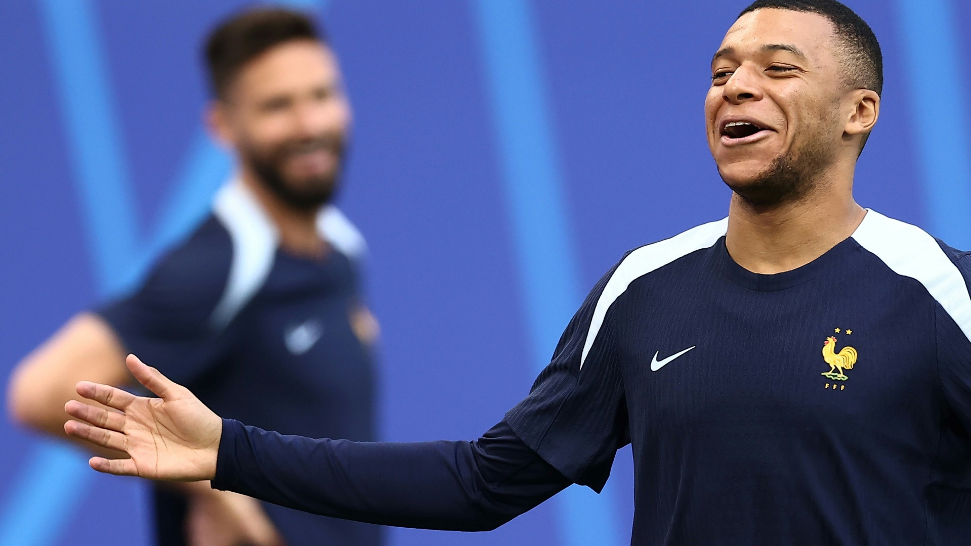 Kylian Mbappe im Training am Donnerstag
