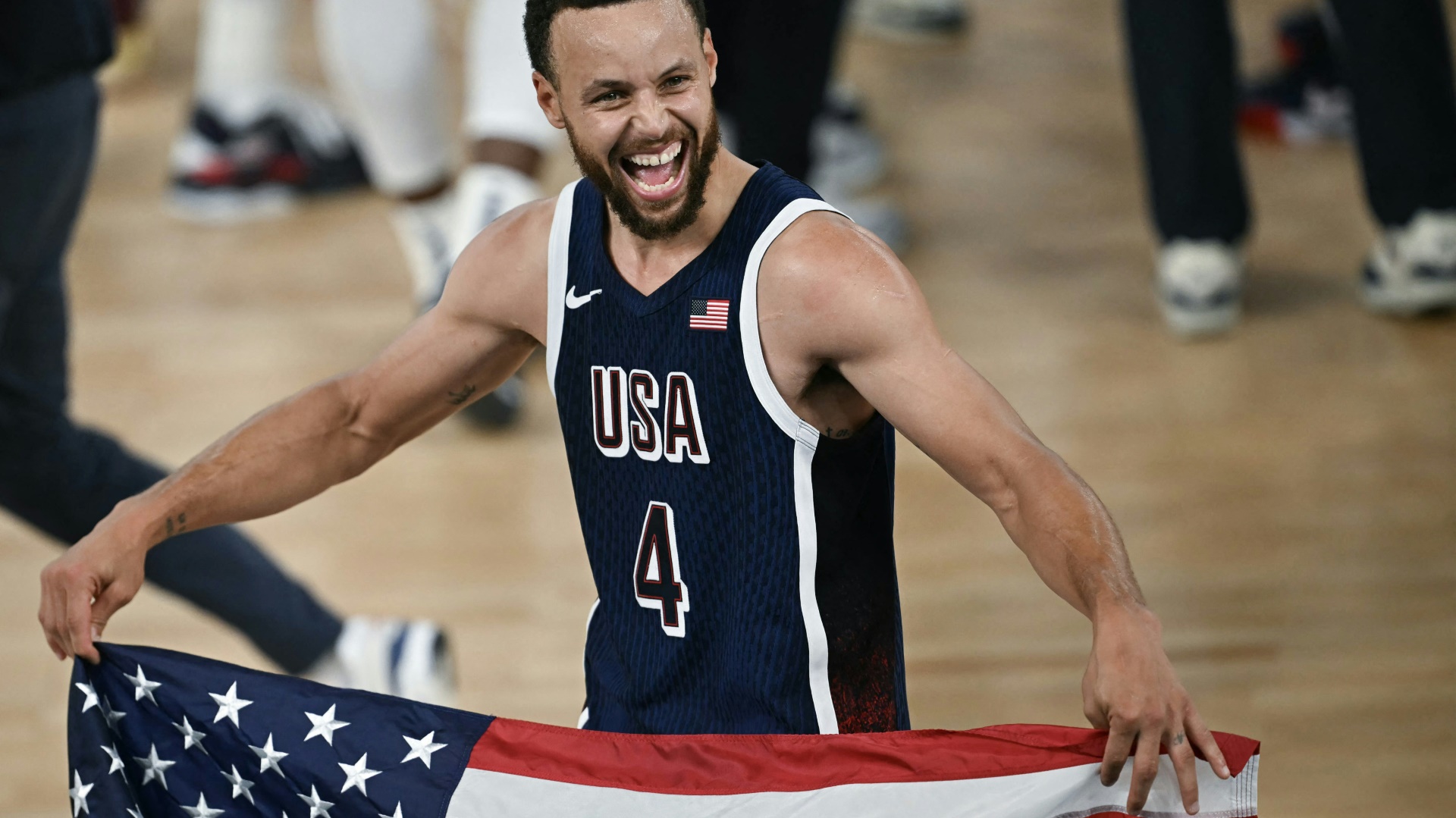 Feierte seinen ersten Olympiasieg: Stephen Curry