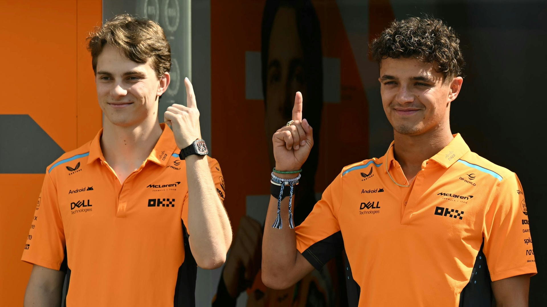 Oscar Piastri (l.) und Lando Norris