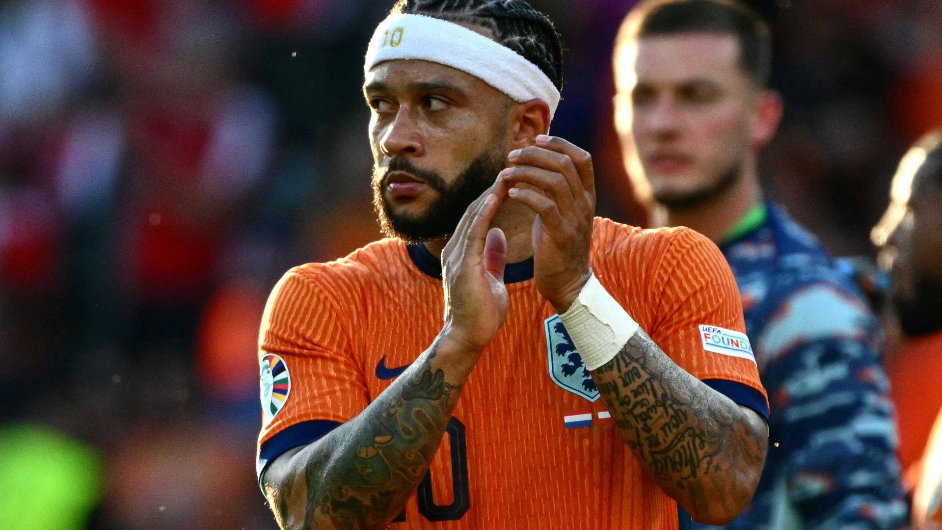 Memphis Depay nach dem Spiel gegen Österreich