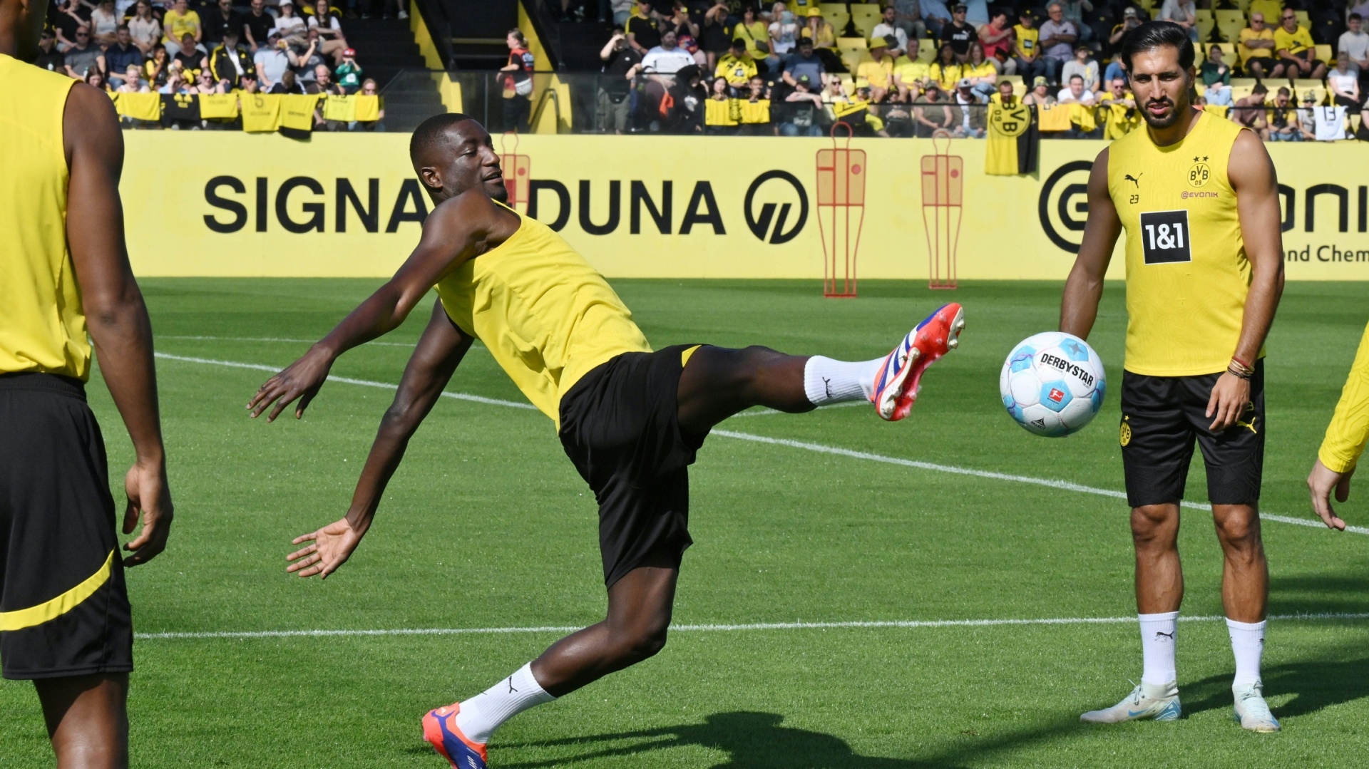 Absolvierte Teile des BVB-Trainings: Serhou Guirassy