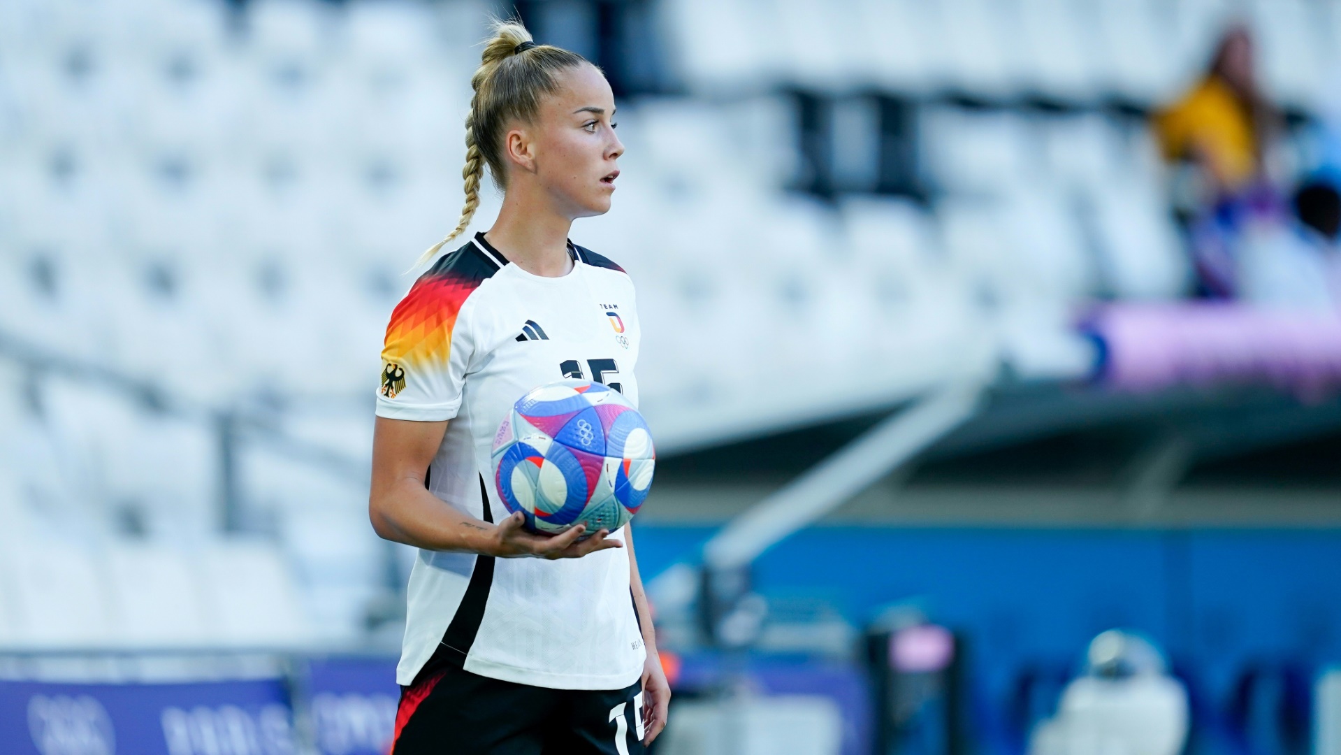 Giulia Gwinn feierte ihr 50. Länderspiel