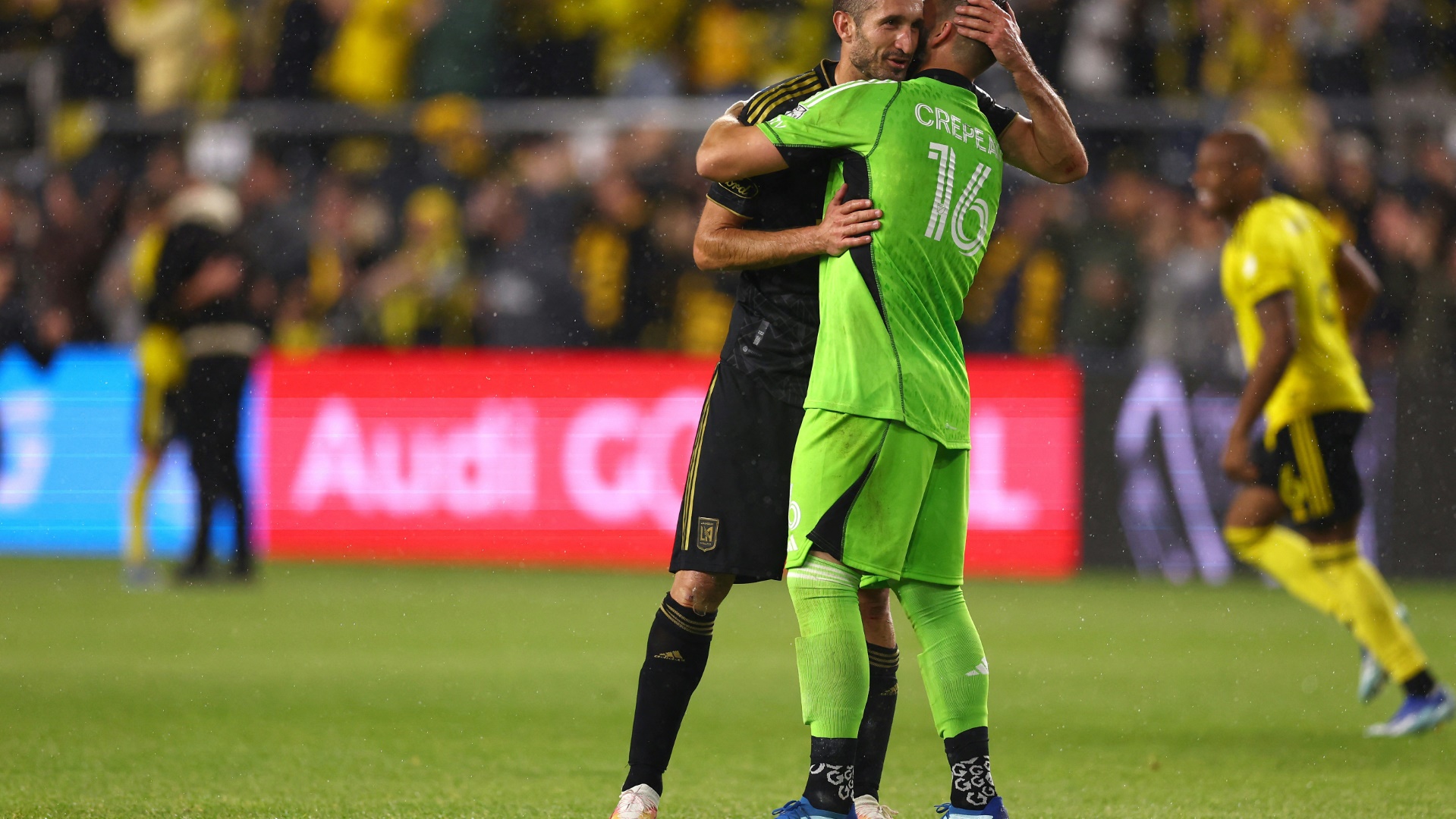 Giorgio Chiellini (l.) nach seinem letzten Spiel