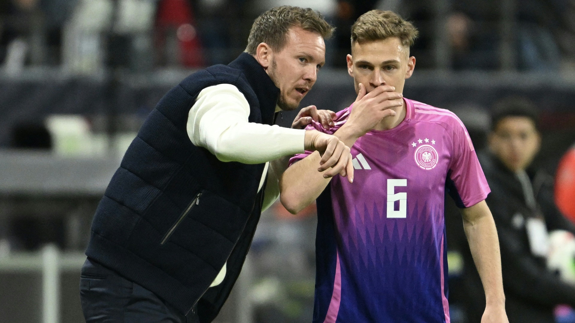 Julian Nagelsmann (l.) mit Joshua Kimmich