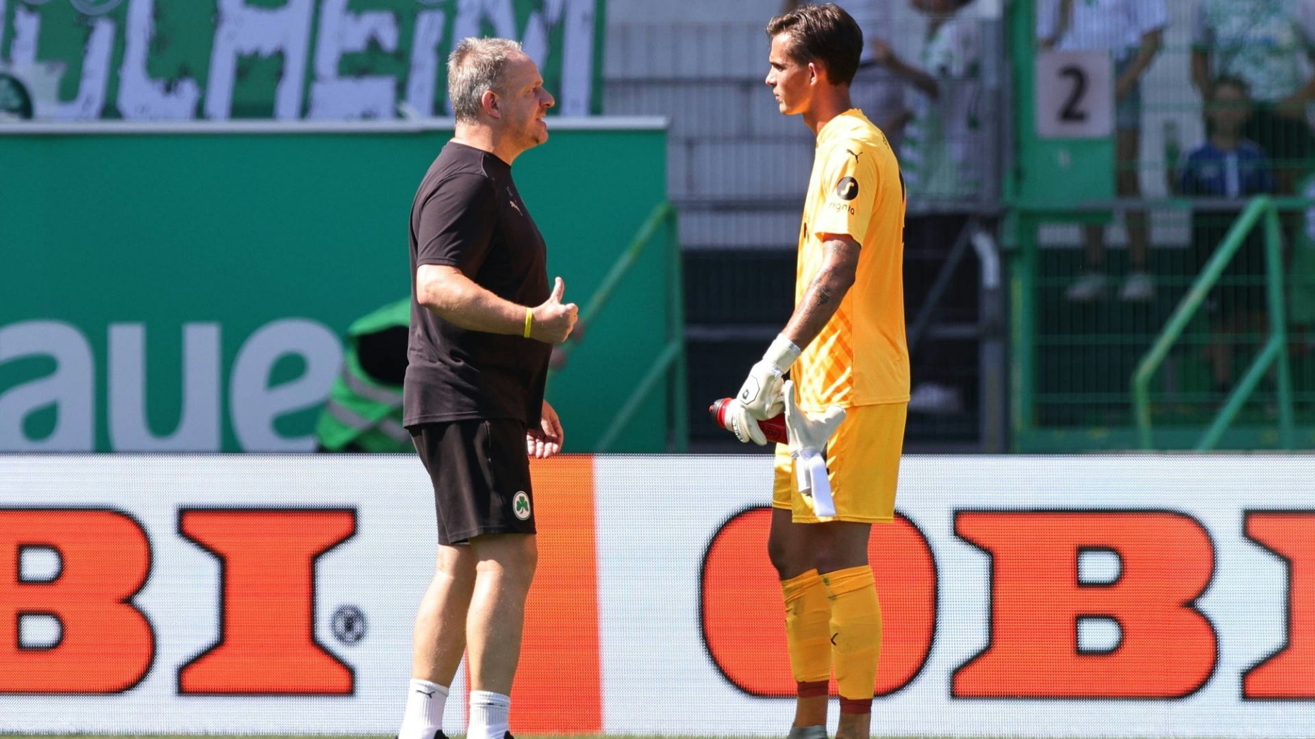 Deutliche Worte: Trainer Zorniger (l.) und Torhüter Noll