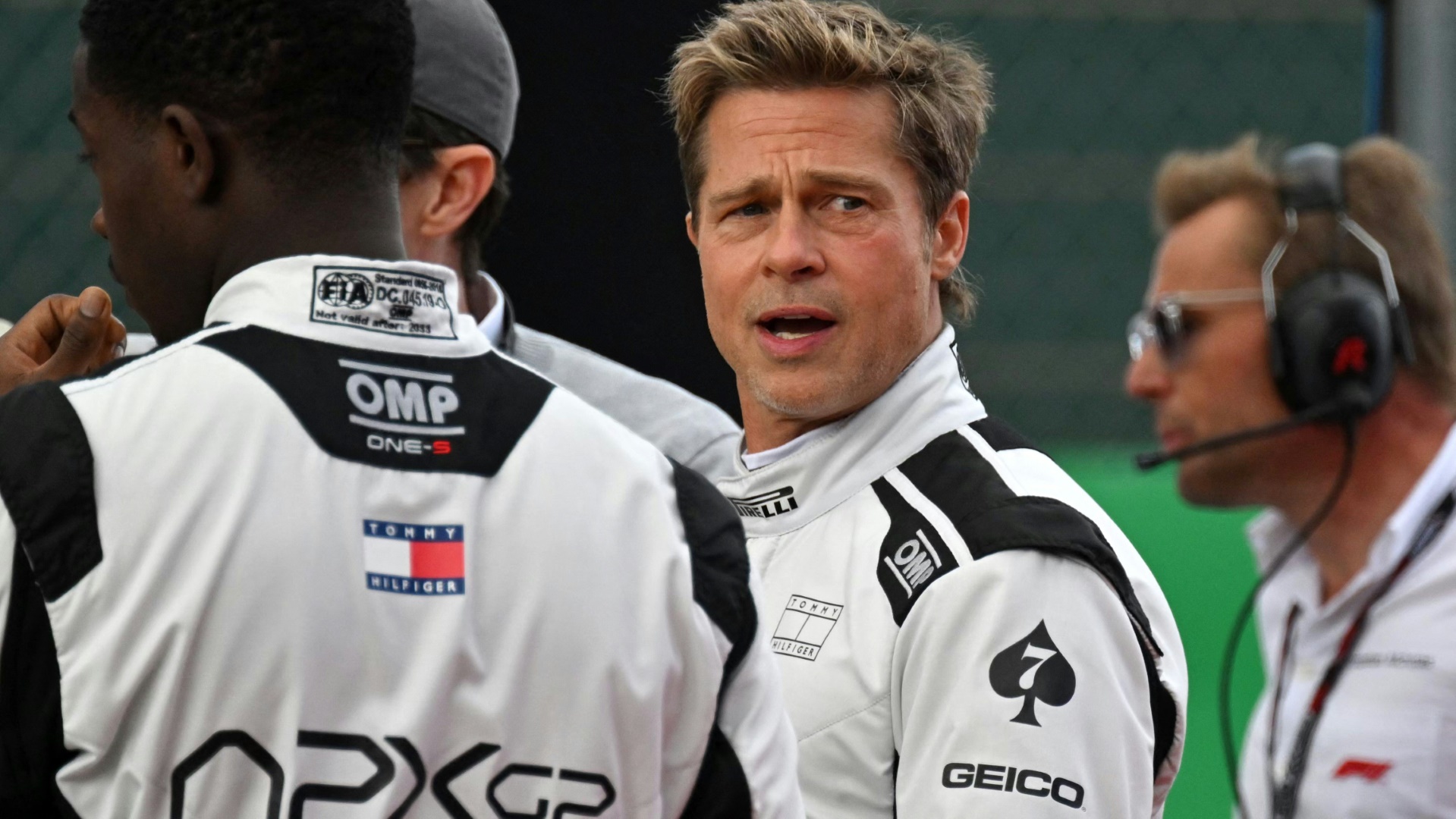 Brad Pitt in Silverstone