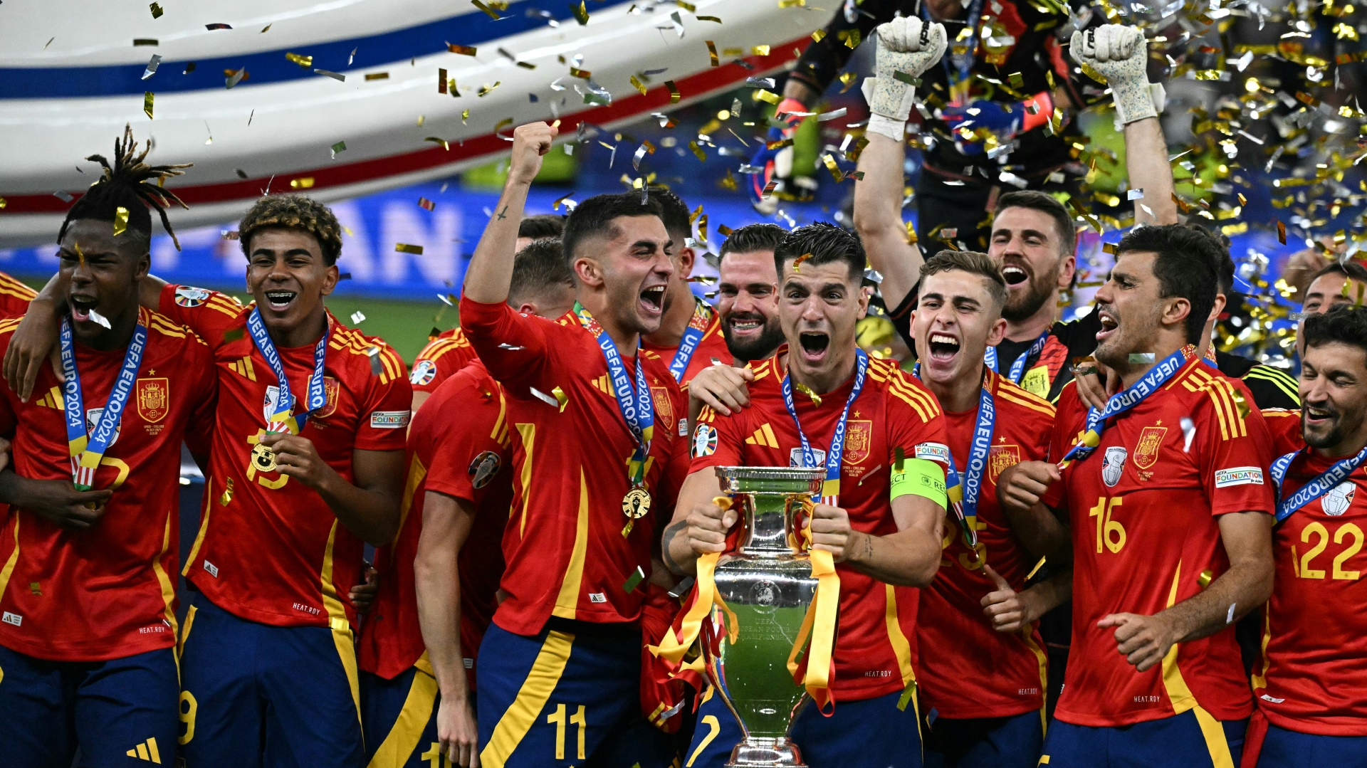 Spaniens Fußballer triumphierten in Berlin