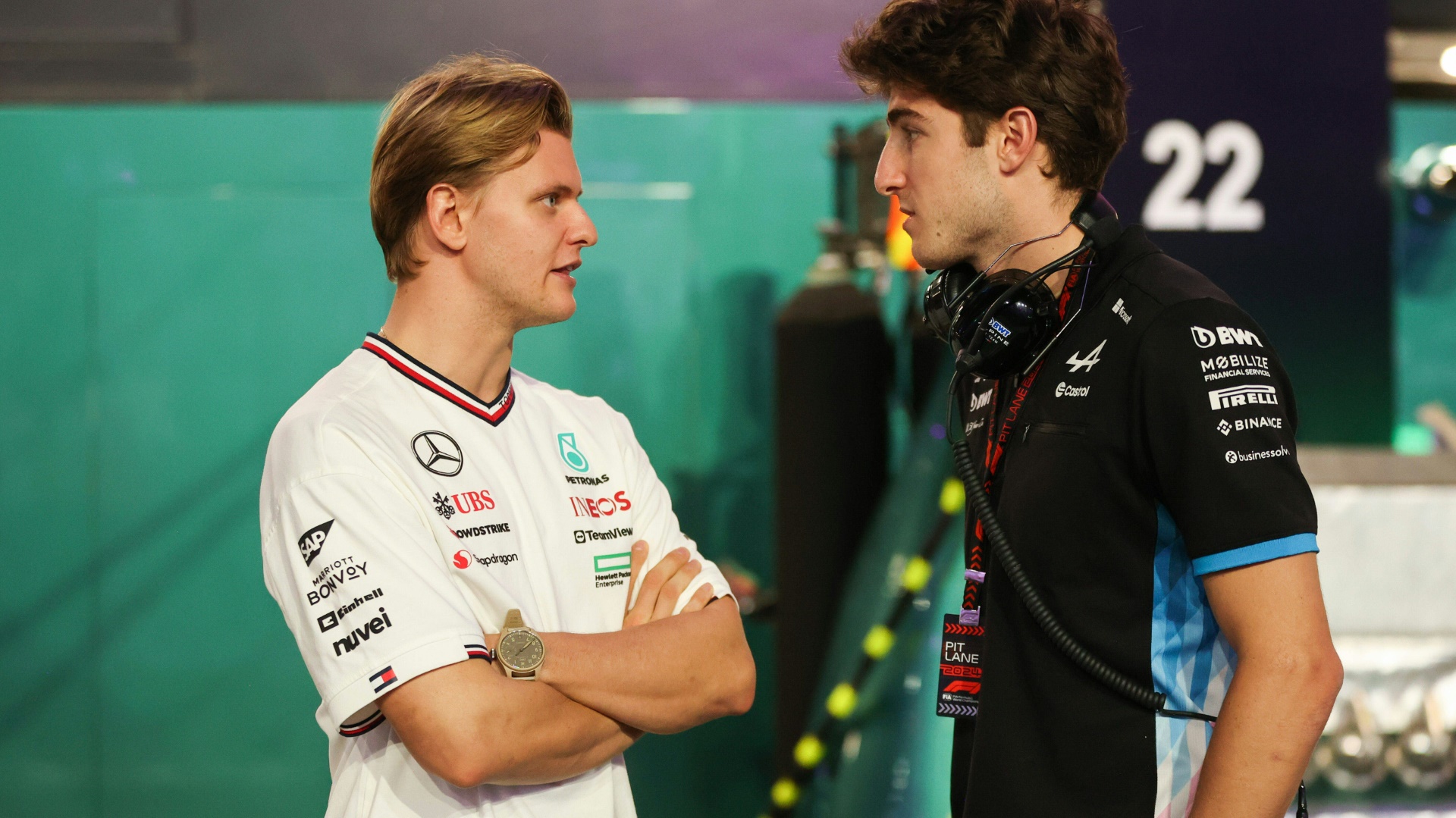 Mick Schumacher (l.) mit Mick Doohan