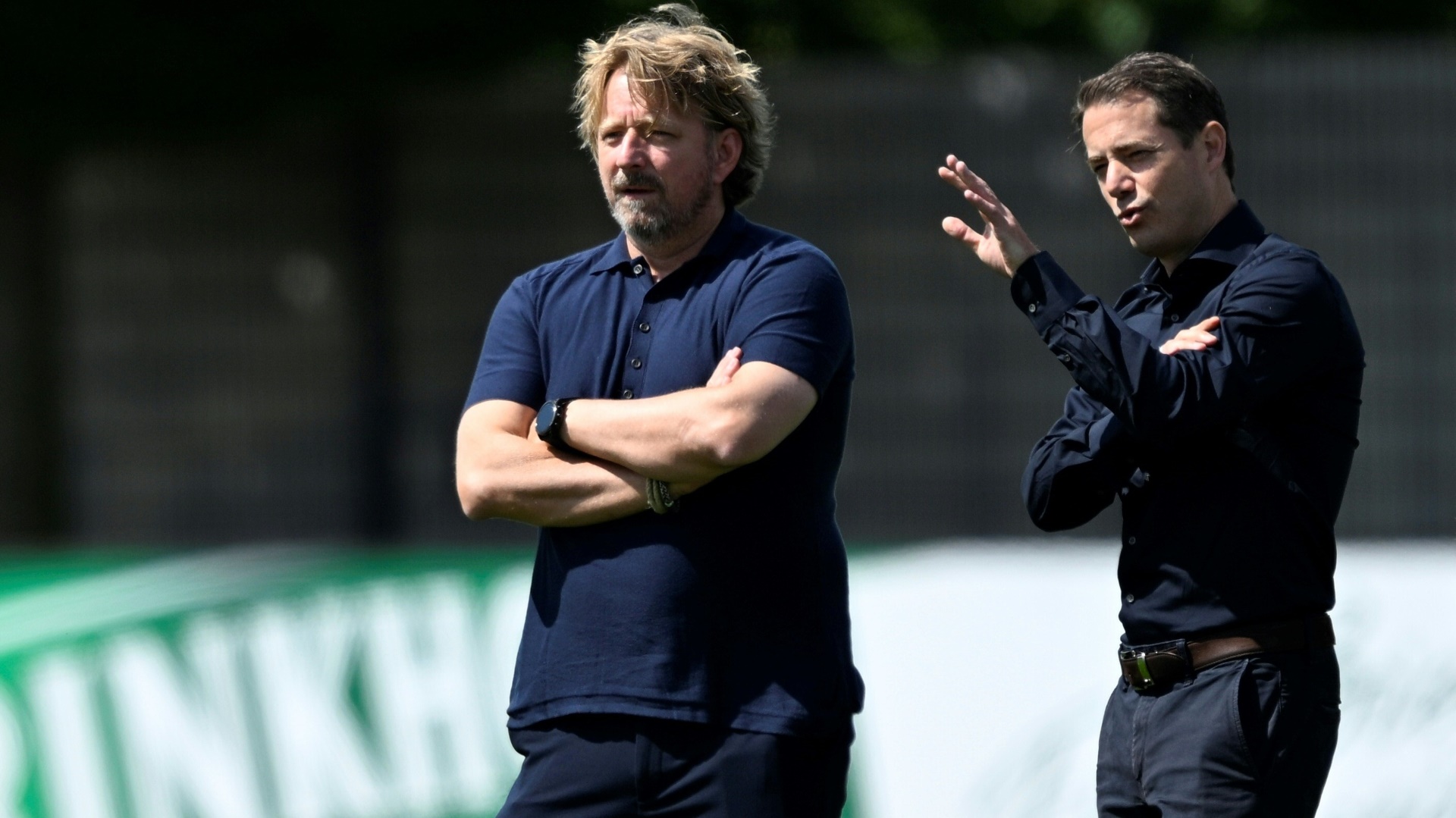 Lars Ricken (r.) mit Sven Mislintat