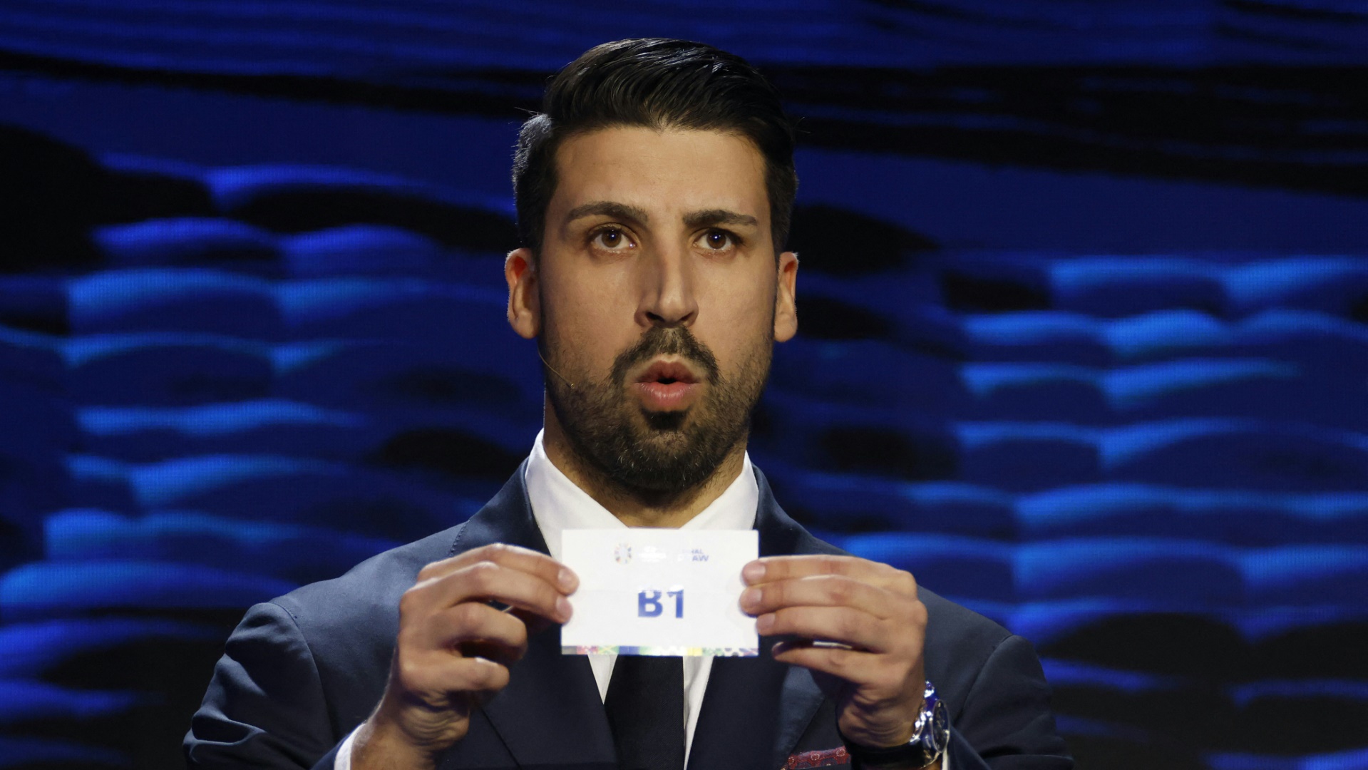 Sami Khedira bei der Auslosung zur Heim-EM