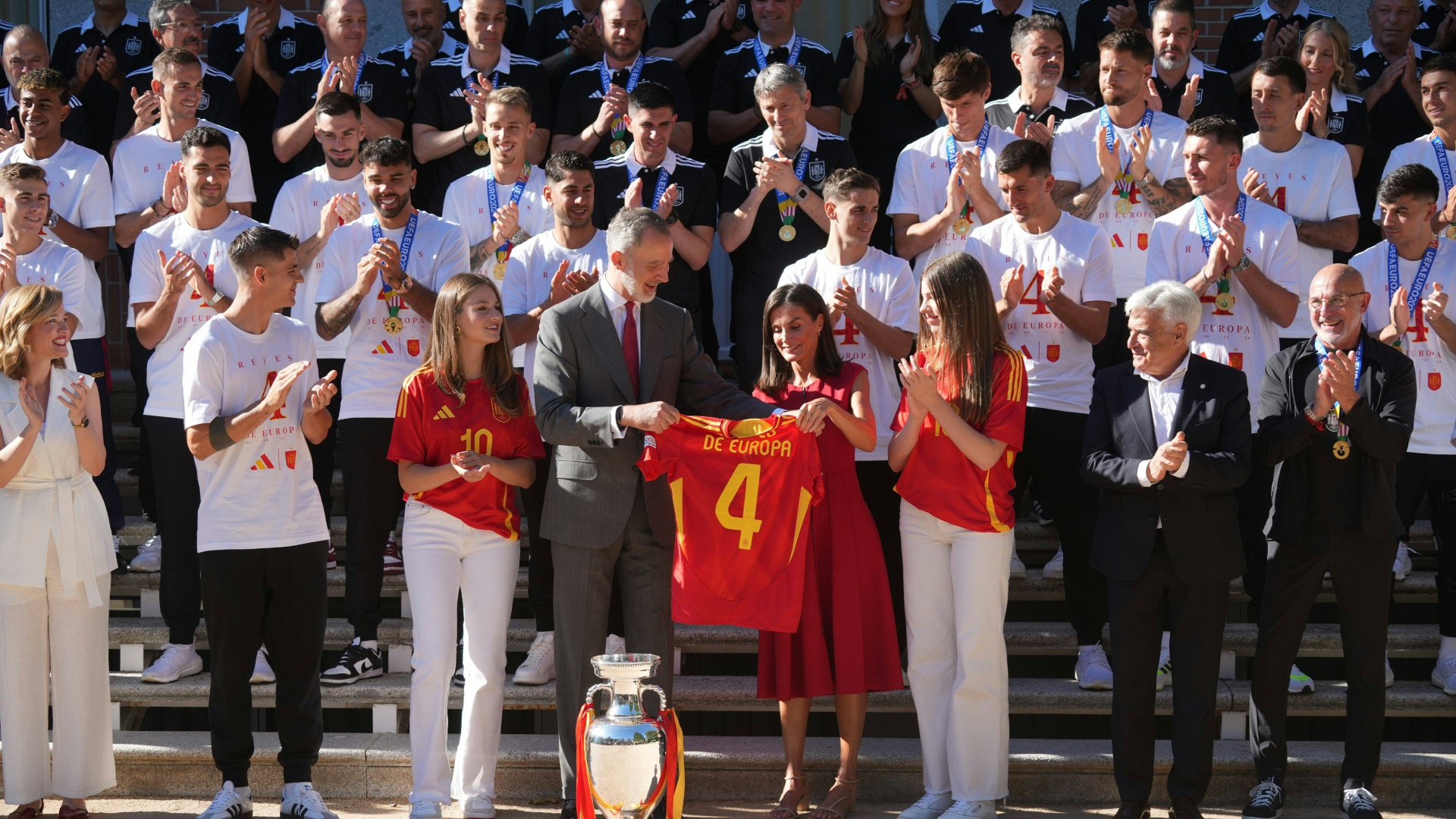 Spaniens Europameister zu Gast bei der royalen Familie