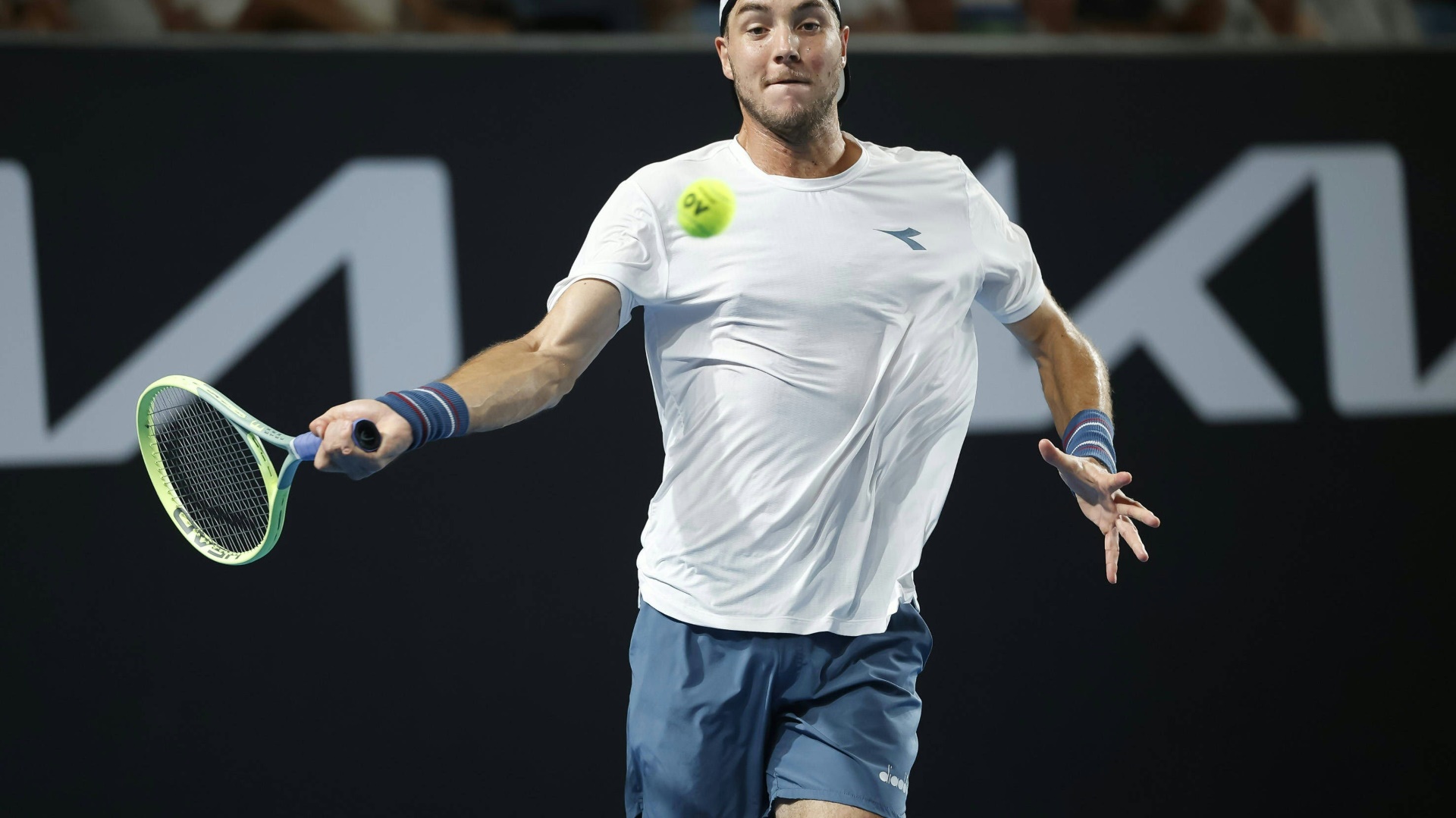 Jan-Lennard Struff bei seinem Erstrundenduell