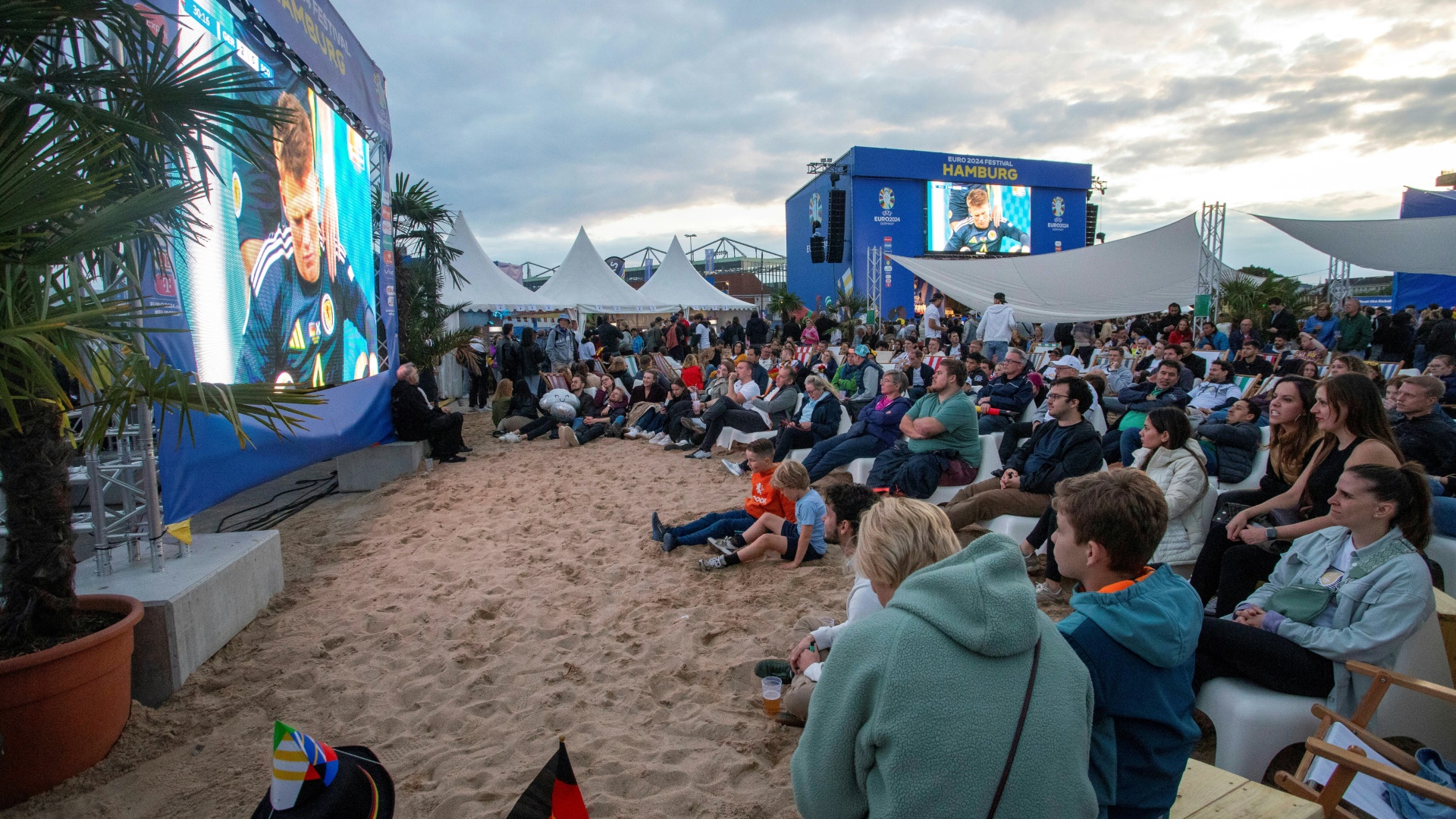 Die Fan Zone in Hamburg bleibt am Samstag geschlossen