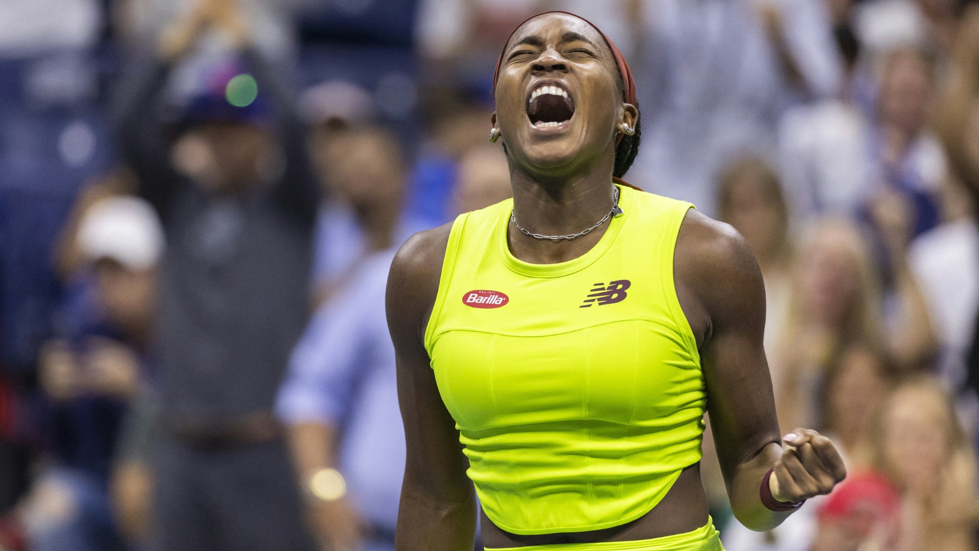 Freude bei Coco Gauff über Achtelfinal-Einzug