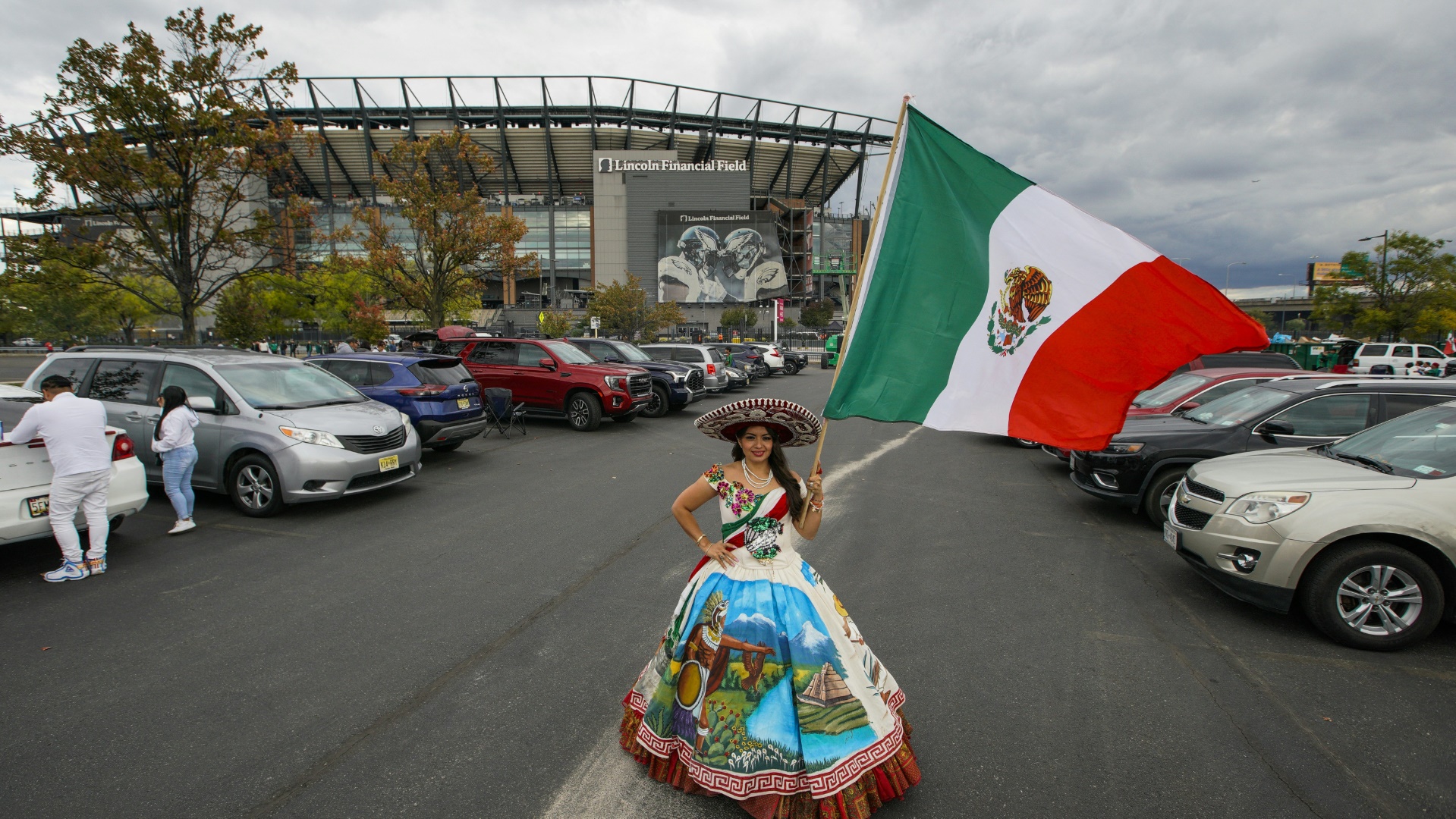 Mexikanische Fans am Lincoln Financial Field.