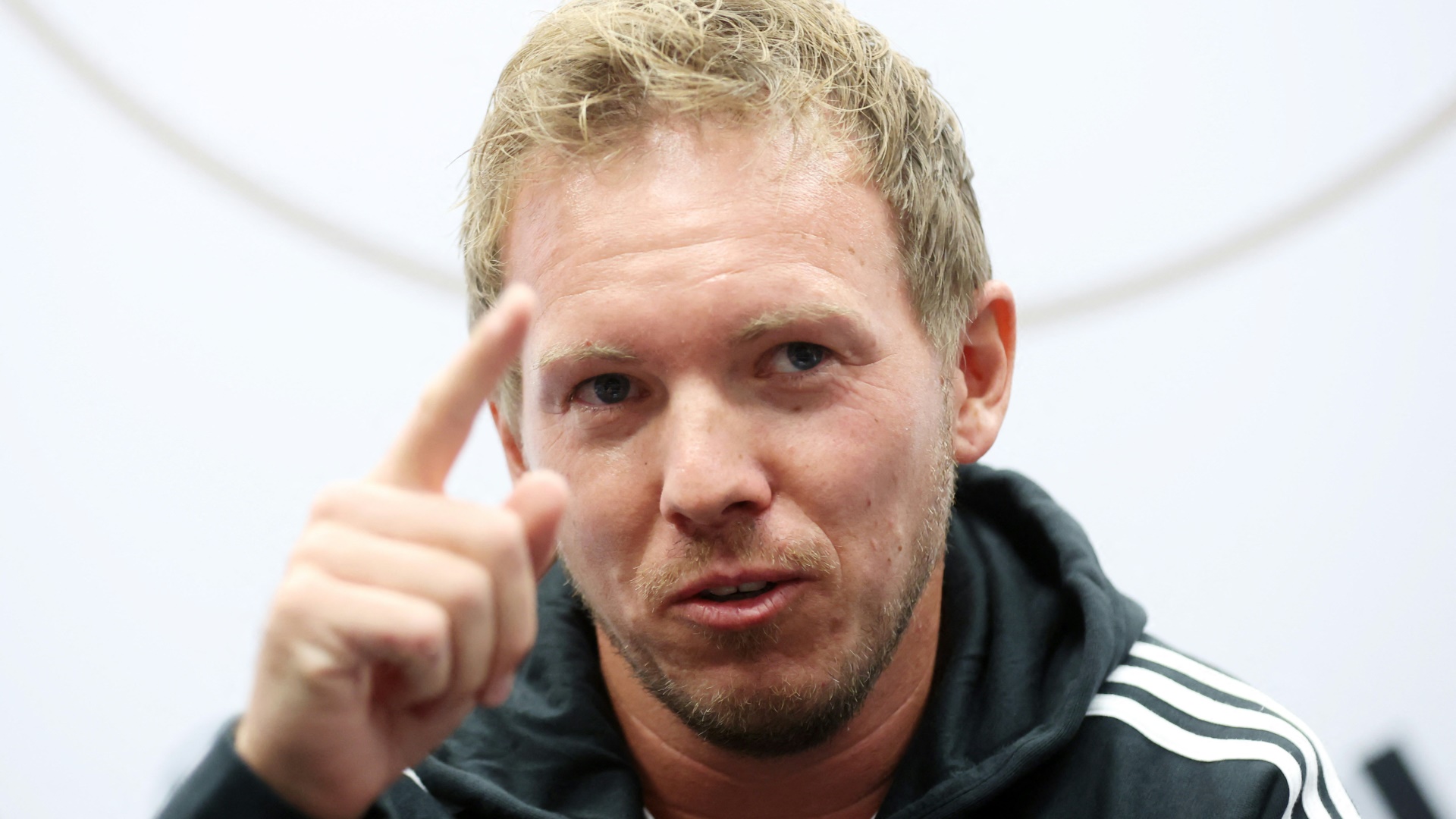 Julian Nagelsmann spricht in Hartford über sein Debüt.