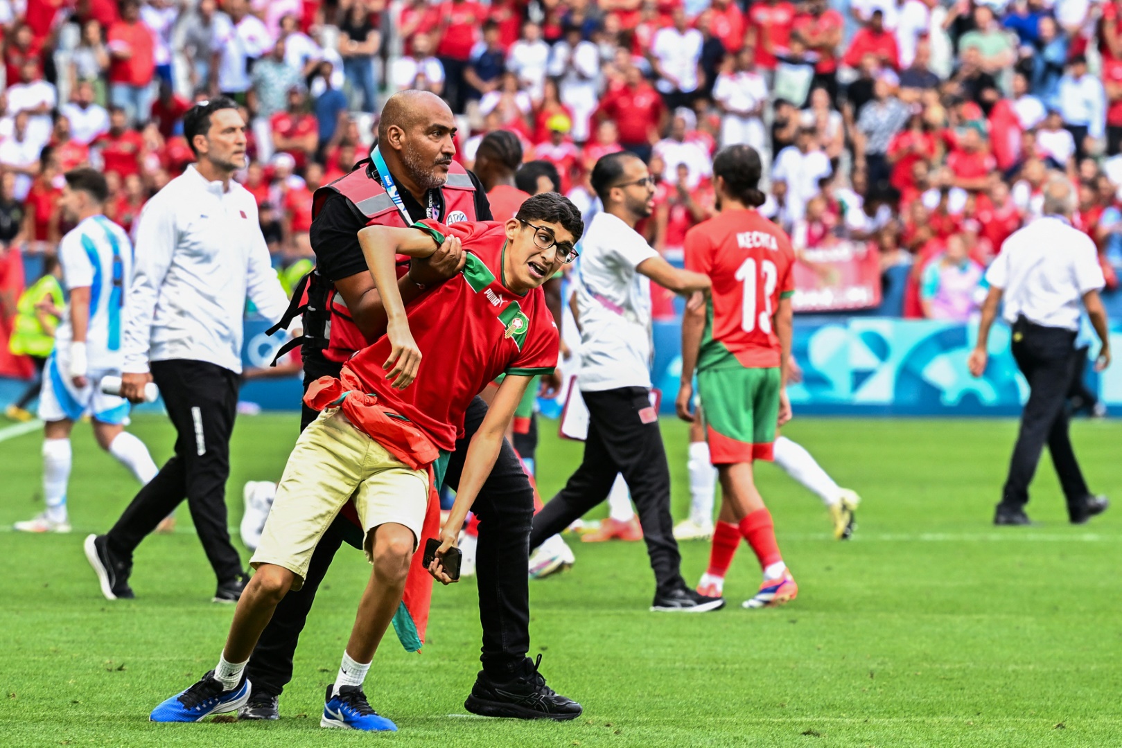 Das Spiel Argentinien gegen Marokko endete im Chaos