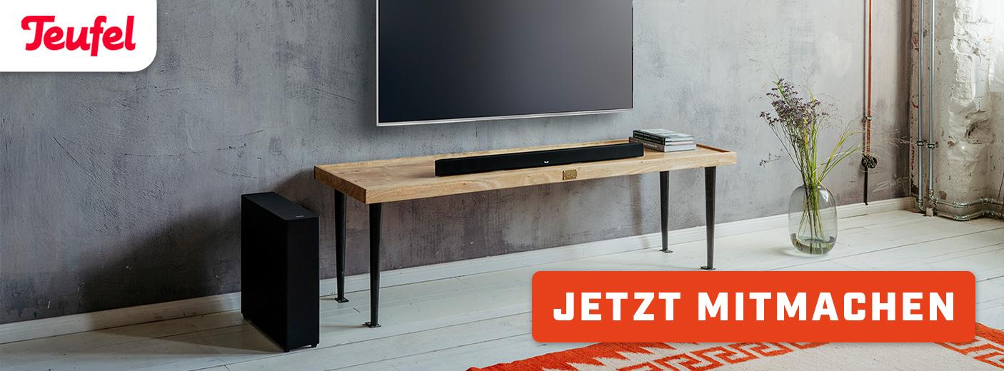 Gewinne ein CINEBAR 11 "2.1-Set" von Teufel