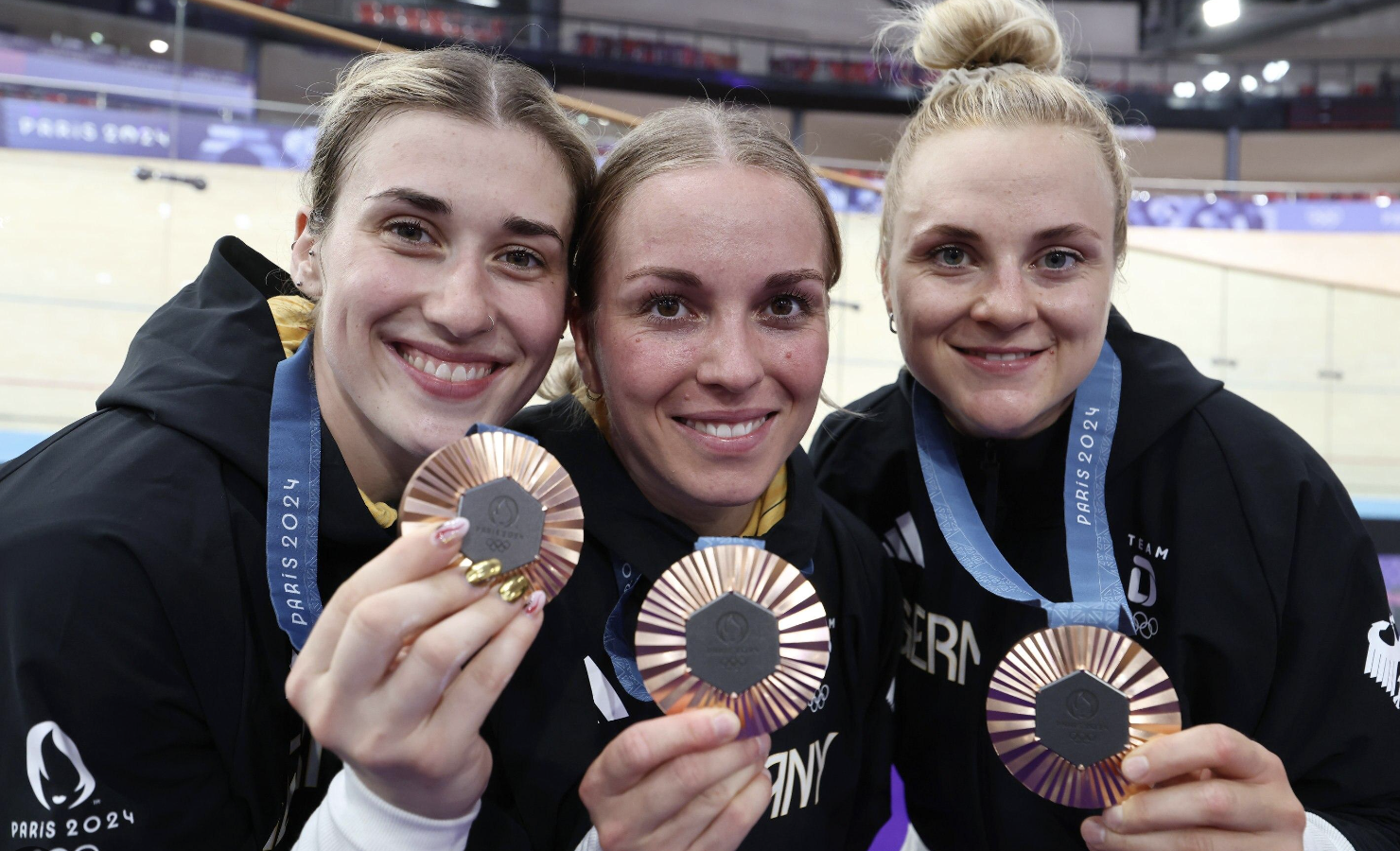 Pauline Grabosch, Emma Hinze und Lea Sophie Friedrich