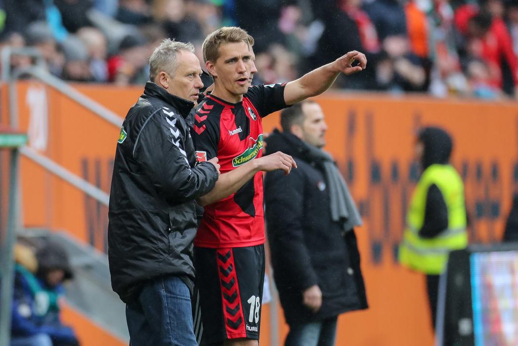 Christian Streich und Nils Petersen beim SC Freiburg