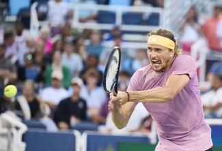 Alexander Zverev bei einem Match in Cincinnati