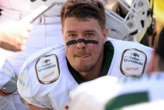 Alexander Haupert, hier während seiner GFL-Zeit bei den Schwäbisch Hall Unicorns, ist Teil des deutschen Flag-Football-Teams