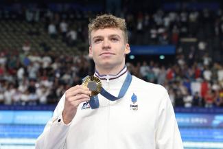 Frankreichs Schwimmstar Léon Marchand